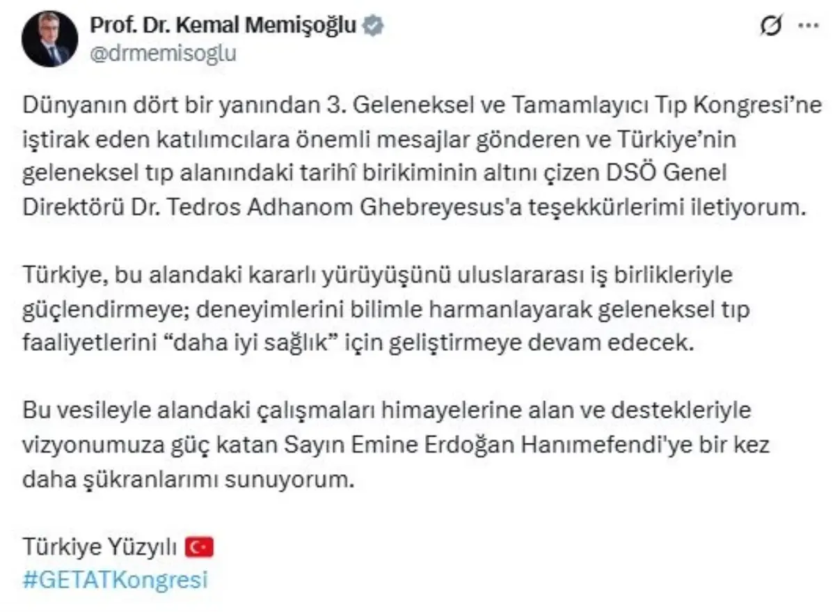 geleneksel tip kongresinde dsoye tesekkur k27tN6Gw